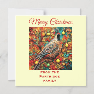 A Partridge In A Pear Tree Magnetic Invitation