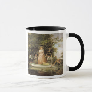 A Party Angling (oil on canvas) Mug