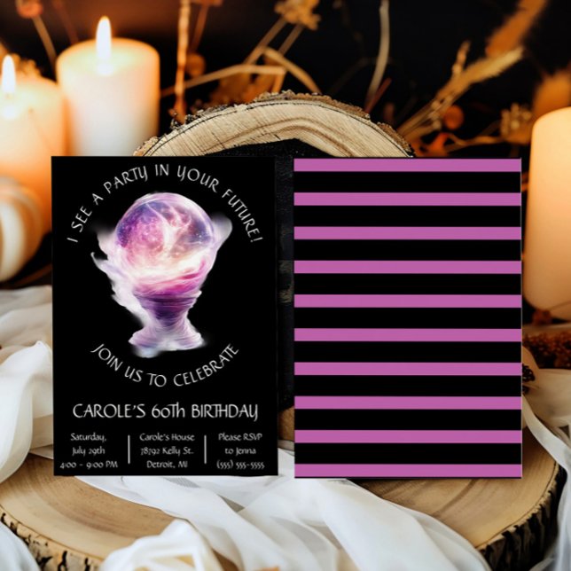 A Party in Your Future, Crystal Ball Birthday  Invitation (Creator Uploaded)