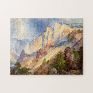 A Passing Shower in the Yellowstone Canyon, 1903 Jigsaw Puzzle