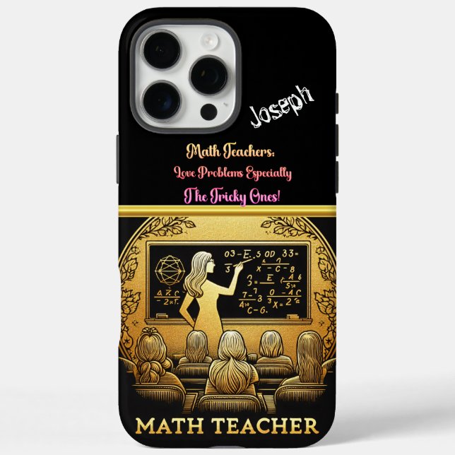 A Passionate Math Teacher  Case-Mate iPhone Case (Back)