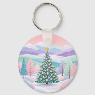 A Pastel Winter Dream Key Ring