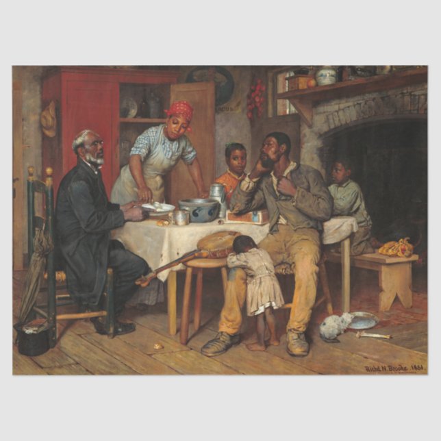 A Pastoral Visit by Richard Norris Brooke Tissue Paper (Front)