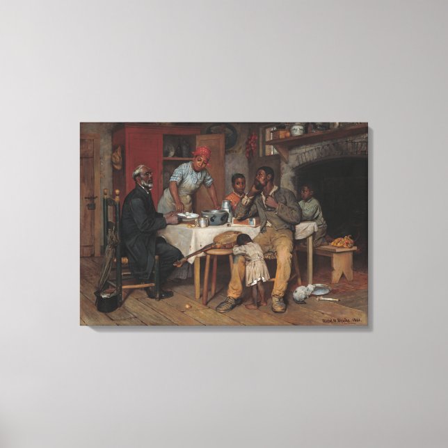 A Pastoral Visit Canvas Print (Front)