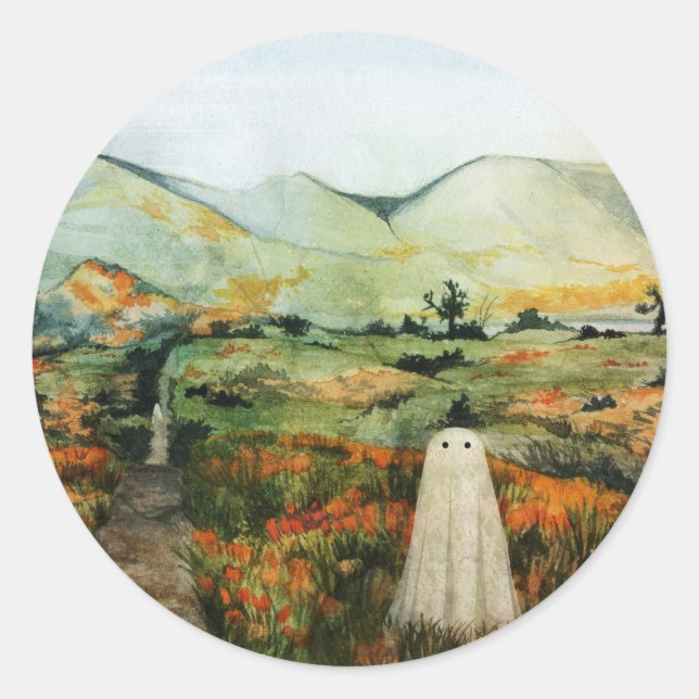 A Path Calls For You To Walk Alone Classic Round Sticker (Front)