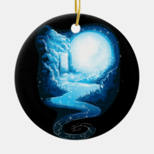 A Path Unwinding Ceramic Tree Decoration