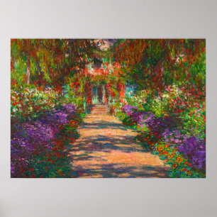 A Pathway in Monets Garden, Giverny, 1902 Poster