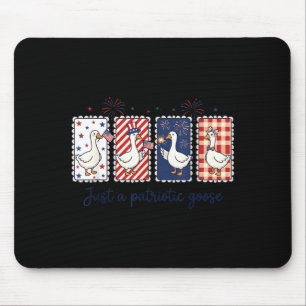 A Patriotic Goose Shirts Cute 4th Of July Goose Mouse Mat