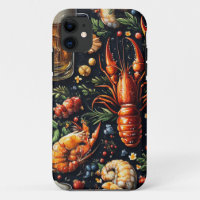 A pattern for beer and seafood lovers.