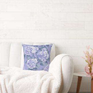 A pattern full of hydrangeas cushion