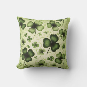 A Pattern Shamrocks and Clovers Cushion