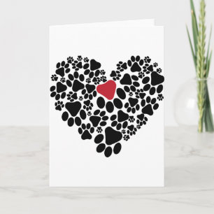A paw touched my heart V2 Card