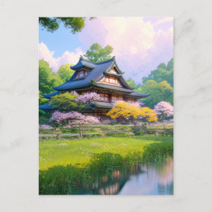 A Peaceful Retreat in the Heart of Nature Postcard