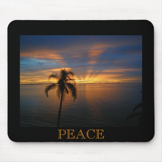 A Peaceful Sunset Mouse Mat (Front)
