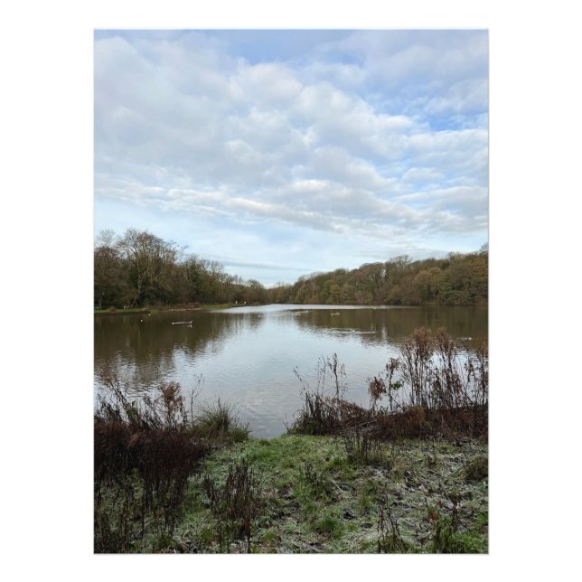 A peacful lake.. photo print (Front)