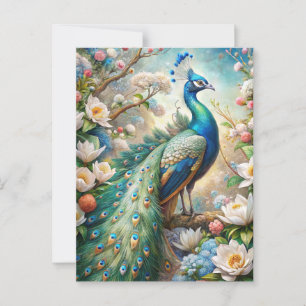 A Peacock Postcard