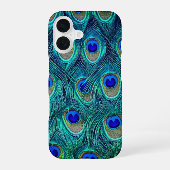 A Peacocks  Feathers    iPhone 16 Case (Back)