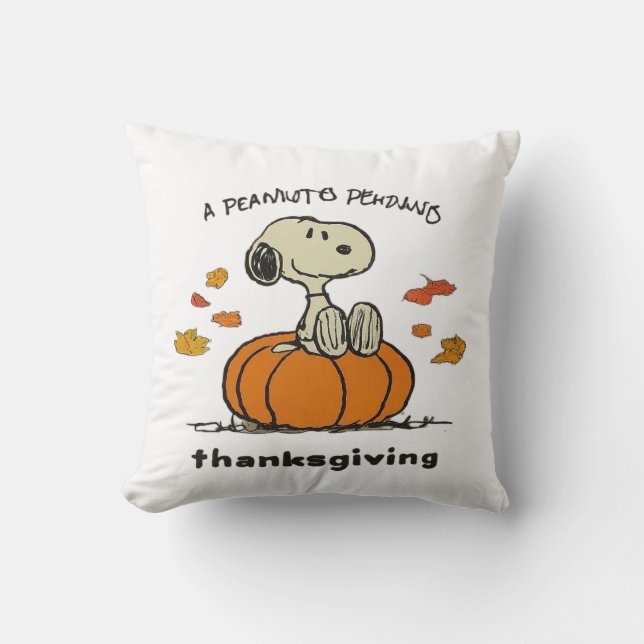 A Peanuts Thanksgiving Cushion (Front)