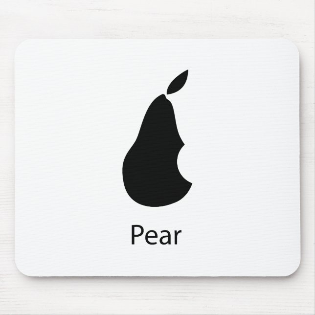 A pear with a bite! mouse mat (Front)