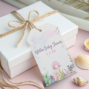 A Pearl Is on the Way Baby Shower Gift Tag