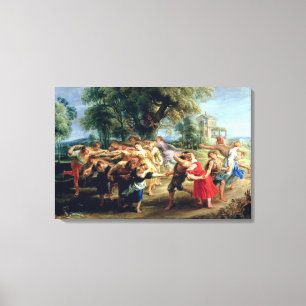 A Peasant Dance, 1636-40 Canvas Print