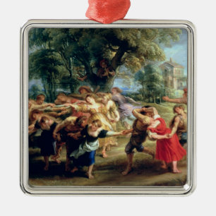 A Peasant Dance, 1636-40 Metal Tree Decoration