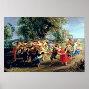 A Peasant Dance, 1636-40 Poster