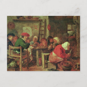 A Peasant Meal Postcard