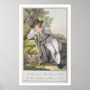 A Peasant of the Tesino Valley in Tyrol, from a co Poster