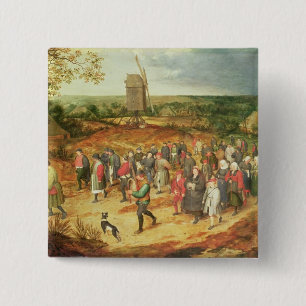 A Peasant Wedding 15 Cm Square Badge