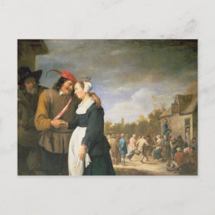 A Peasant Wedding, 1648 Postcard