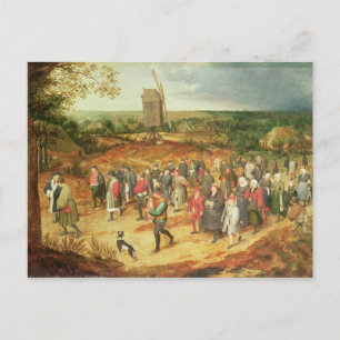 A Peasant Wedding Postcard