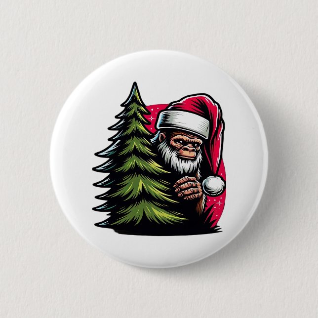 A Peek-A-Boo Christmas 6 Cm Round Badge (Front)