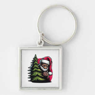 A Peek-A-Boo Christmas Key Ring