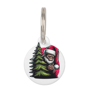 A Peek-A-Boo Christmas Pet Tag