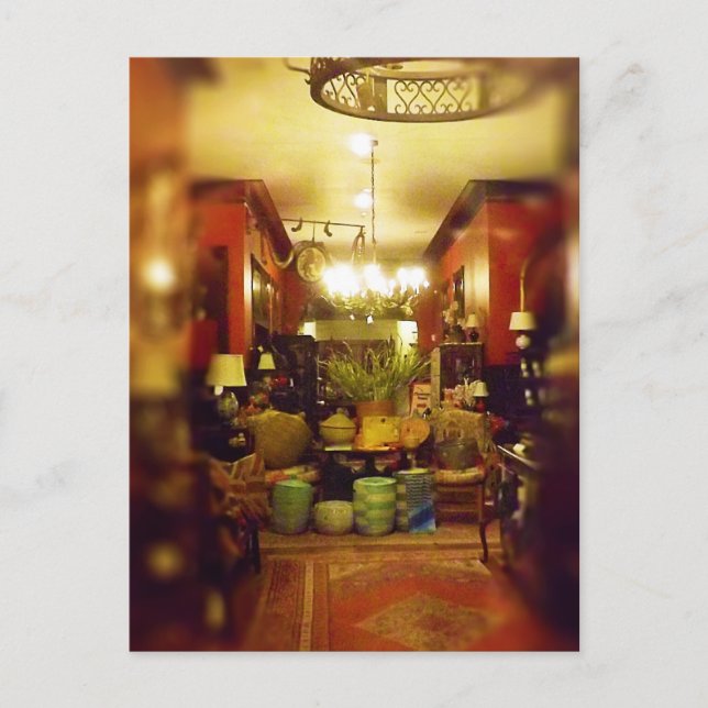 A Peek Inside Webster House Kansas City Postcard (Front)