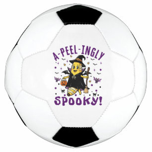 A-peel-ingly Spooky Halloween Banana Design Football