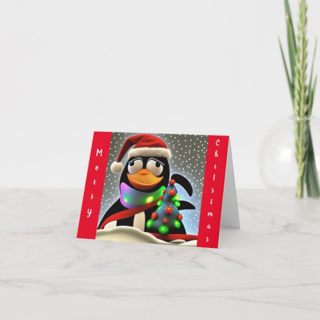 A Penguin Christmas Card (Front)