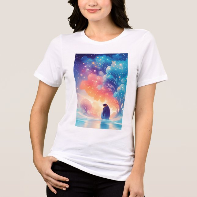 A Penguin Enchanted Journey Tri-Blend Shirt (Front)