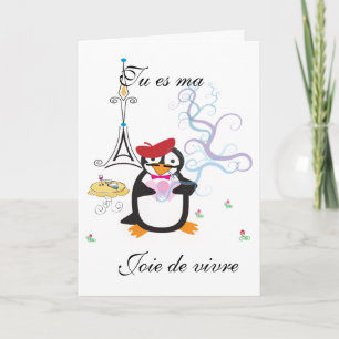 A Penguin In Paris Card