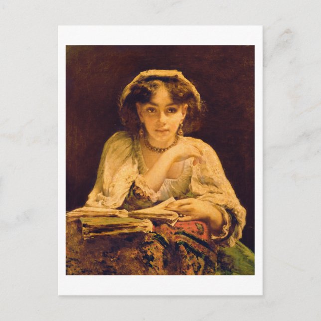 A Pensive Moment Postcard (Front)