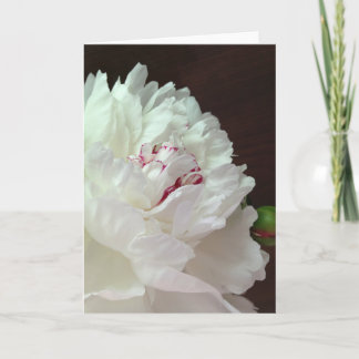 A Peony for Your Thoughts Blank Note Card