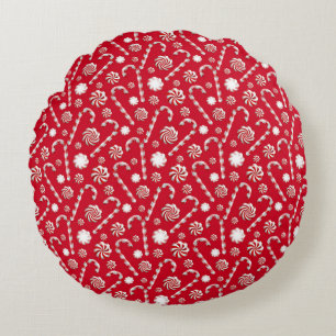 A Peppermint Spice Series Design 1 Round Cushion