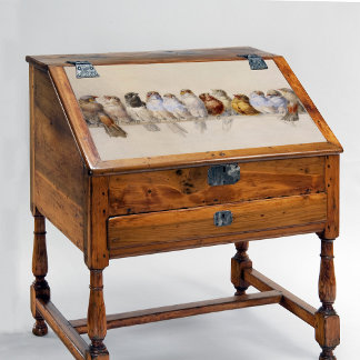 A Perch of Birds (1880) by Hector Giacomelli  Tissue Paper