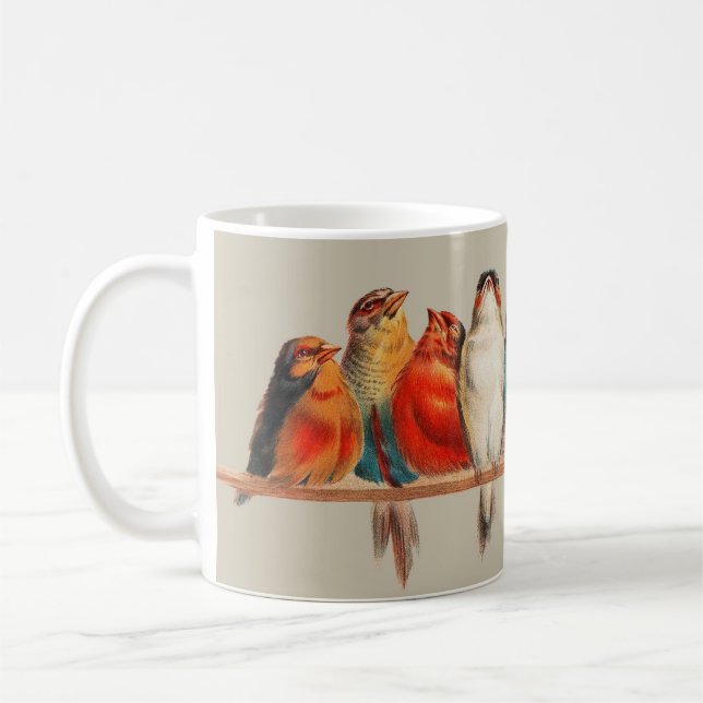 A Perch of Birds, Mug (Left)