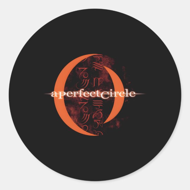 A Perfect Circle Â€“ Mer De Noms Glyph Circle 20Th Classic Round Sticker (Front)
