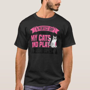 a perfect day cat cats board game board games 9 T-Shirt