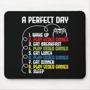A Perfect Day - Funny Gaming Gamer Video Game 1 Mouse Mat