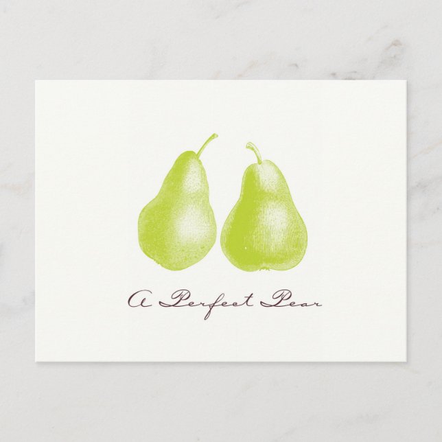 A Perfect Pear Postcard (Front)