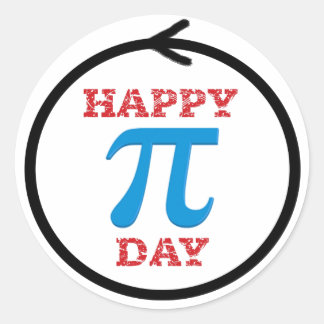 A perfect Pi Day circle Classic Round Sticker